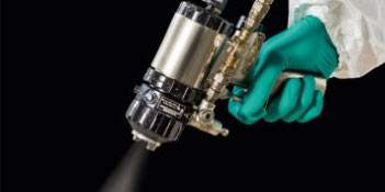 Applying protective coating picture